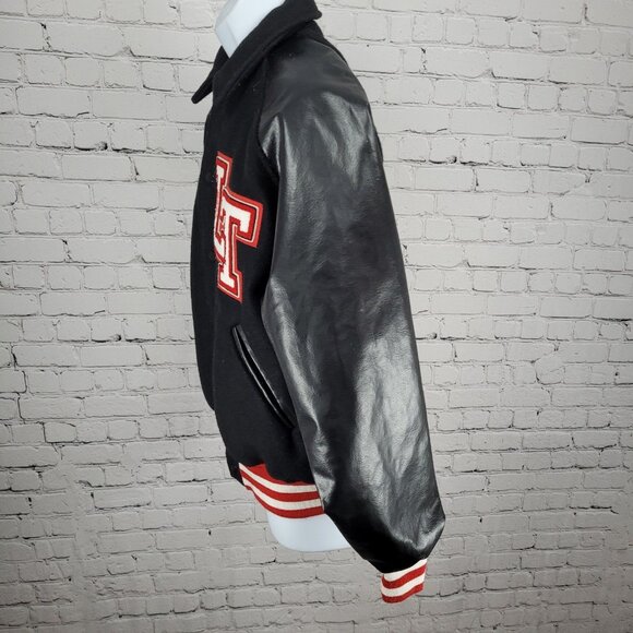 Awards USA Black Retro Letterman Varsity Band Jacket USA Made Size Medium M - Picture 10 of 11